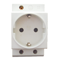 GERMAN TYPE SOCKET FOR DIN- RAIL MOUNTING