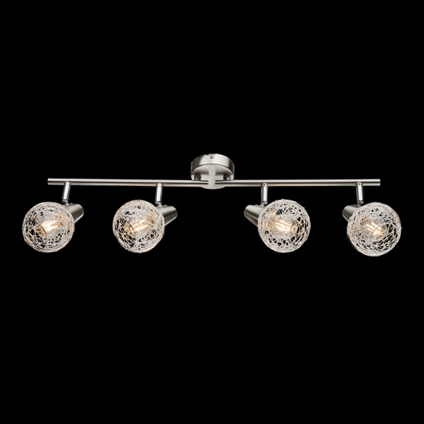 JULIE SPOT 4XE14 SATIN NICKEL/ ALUMINIUM