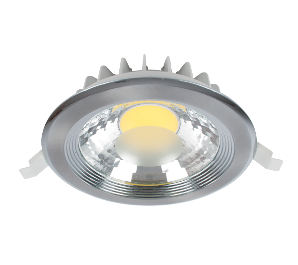 RDLCOB LED SPOTLIGHT 25W 4000K-4300K 230V IP44 SATIN NICKEL