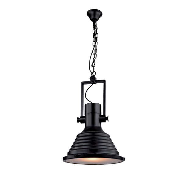 BERLIN-1B PENDELLAMPA 1XE27 D360mm SVART
