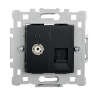 КОНТАКТ TV(ЖЕНСКИ)+RJ45 ЧЕРЕН EL1645 SPLENDOR                                                                                                                                                                                                                  