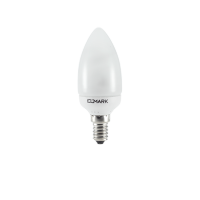 KOMPAKT FLUORESCERANDE LAMPA STEARINLJUSDESIGN 7W E14 4000K